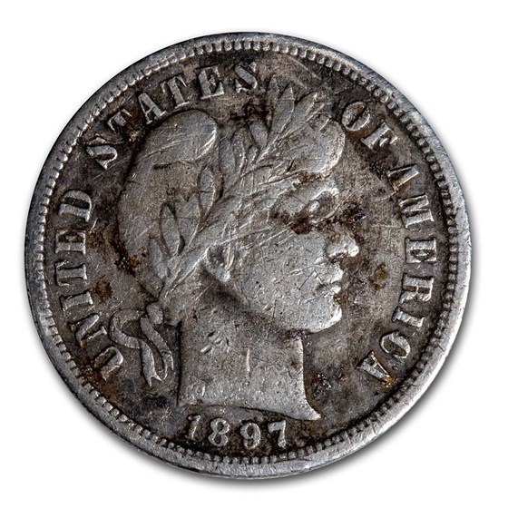 1897-S Barber Dime VF (Details) 1897-S Barber Dime VF (Details)