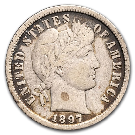 1897-S Barber Dime VF 1897-S Barber Dime VF
