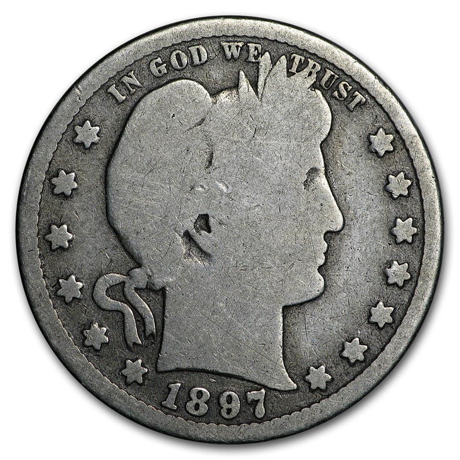 1897-S Barber Quarter Good