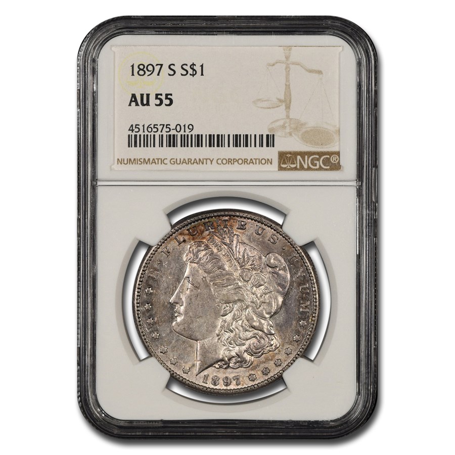 1897-S Morgan Dollar AU-55 NGC
