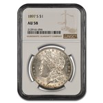 1897-S Morgan Dollar AU-58 NGC