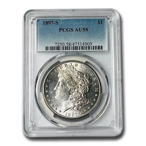 1897-S Morgan Dollar AU-58 PCGS 1897-S Morgan Dollar AU-58 PCGS