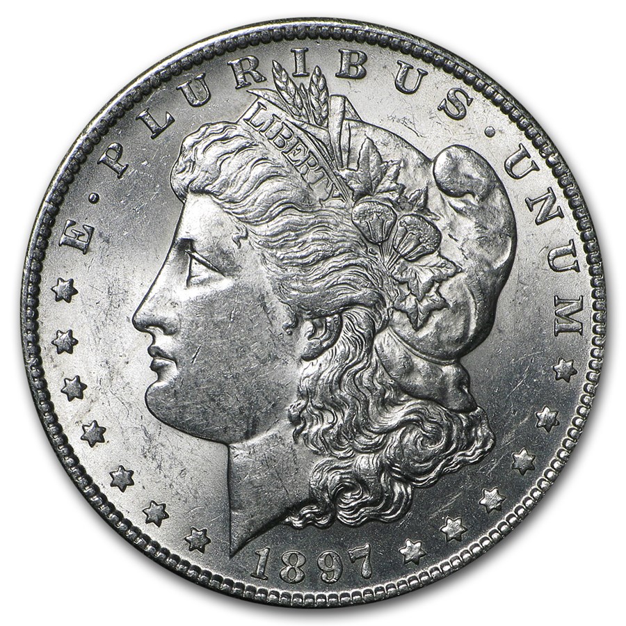 1897-S Morgan Dollar AU-58