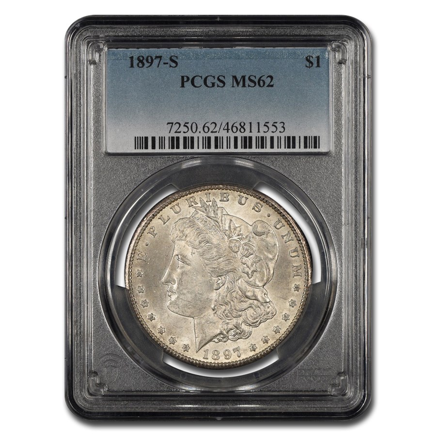 1897-S Morgan Dollar MS-62 PCGS