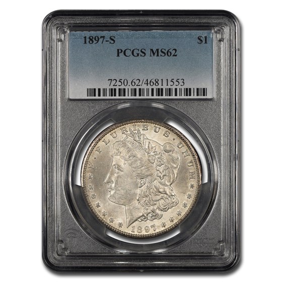 1897-S Morgan Dollar MS-62 PCGS 1897-S Morgan Dollar MS-62 PCGS