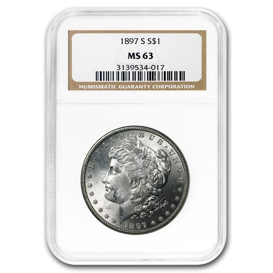 1897-S Morgan Dollar MS-63 NGC