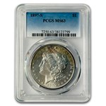 1897-S Morgan Dollar MS-63 PCGS (Toned)