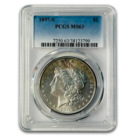 1897-S Morgan Dollar MS-63 PCGS (Toned)