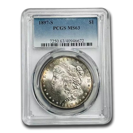 1897-S Morgan Dollar MS-63 PCGS (Toned) 1897-S Morgan Dollar MS-63 PCGS (Toned)