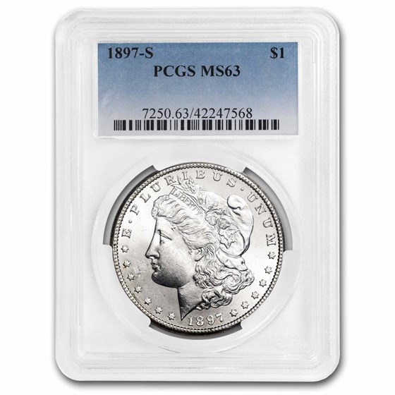 1897-S Morgan Dollar MS-63 PCGS 1897-S Morgan Dollar MS-63 PCGS
