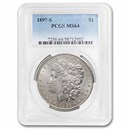 1897-S Morgan Dollar MS-64 PCGS