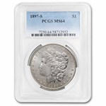 1897-S Morgan Dollar MS-64 PCGS