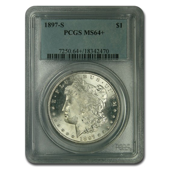 1897-S Morgan Dollar MS-64+ PCGS 1897-S Morgan Dollar MS-64+ PCGS