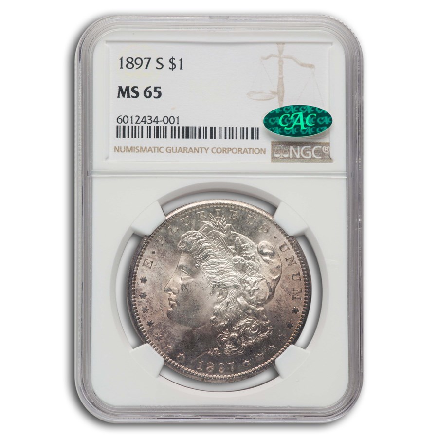 1897-S Morgan Dollar MS-65 NGC CAC