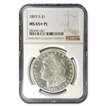 1897-S Morgan Dollar MS-65+ NGC (PL)