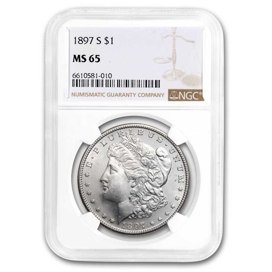 1897-S Morgan Dollar MS-65 NGC