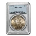 1897-S Morgan Dollar MS-65 PCGS