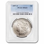1897-S Morgan Dollar MS-65 PCGS