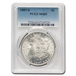 1897-S Morgan Dollar MS-65 PCGS