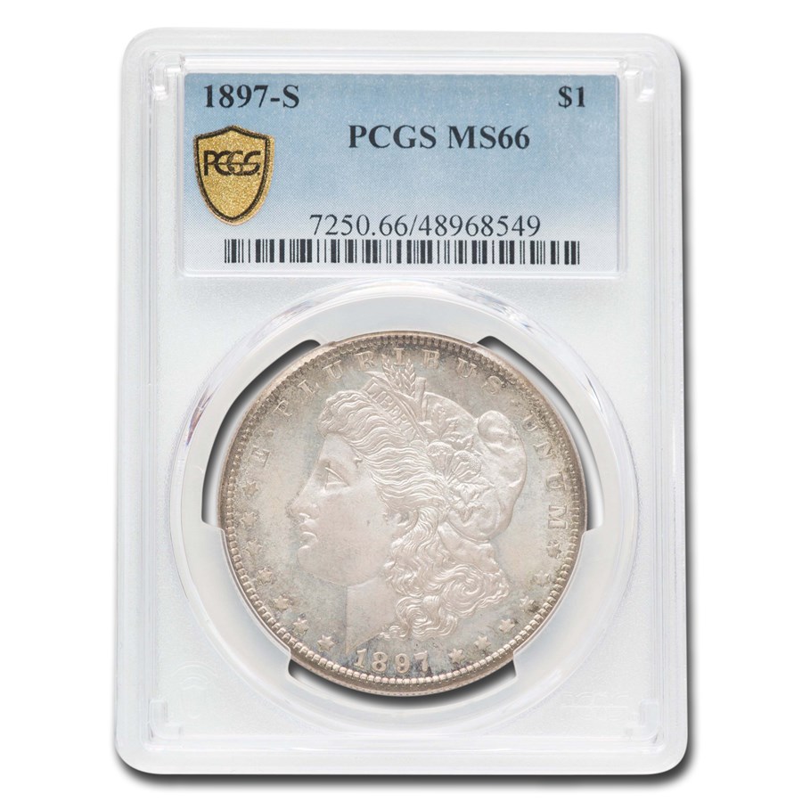 1897-S Morgan Dollar MS-66 PCGS