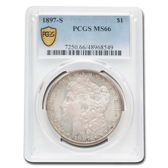 1897-S Morgan Dollar MS-66 PCGS 1897-S Morgan Dollar MS-66 PCGS