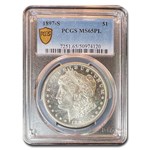 1897-S Morgan Dollar PL MS-65 PCGS