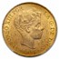 1897 Spain Gold 100 Pesetas Alfonso XIII MS-60 PCGS