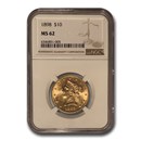 1898 $10 Liberty Gold Eagle MS-62 NGC