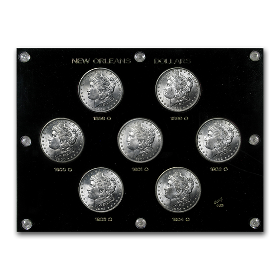 1898-1904 7-Coin Morgan Dollar "O" Mint Set BU 1898-1904 7-Coin Morgan Dollar "O" Mint Set BU