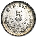 1898-1904 Mexico Silver 5 Centavos Avg Circ (ASW. 0393)
