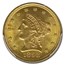 1898 $2.50 Liberty Gold Quarter Eagle MS-66 PCGS