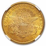 1898 $20 Liberty Gold Double Eagle AU-58 NGC