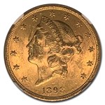 1898 $20 Liberty Gold Double Eagle MS-61 NGC