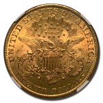 1898 $20 Liberty Gold Double Eagle MS-61 NGC