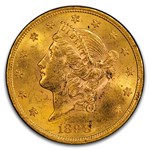 1898 $20 Liberty Gold Double Eagle MS-61 PCGS