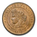 1898-A France 5 Centimes MS-64 PCGS (Red/Brown)