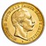 1898-A Germany Prussia Gold 10 Mark Wilhelm II AU