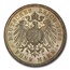 1898-A Germany Silver 5 Mark Wilhelm II MS-64 PCGS