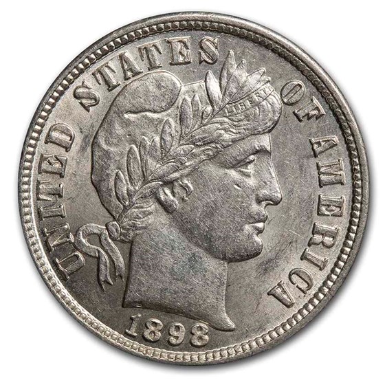 1898 Barber Dime AU 1898 Barber Dime AU