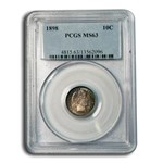 1898 Barber Dime MS-63 PCGS