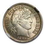 1898 Barber Dime MS-65 NGC