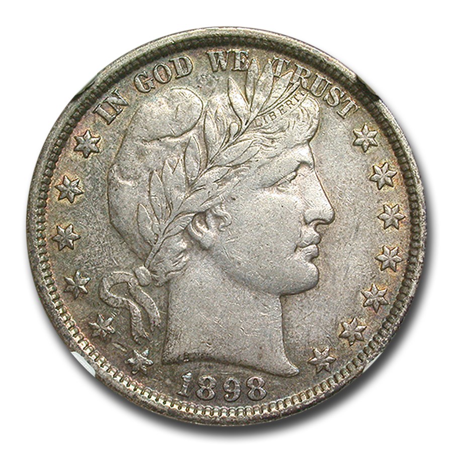 1898 Barber Half Dollar AU-50 NGC