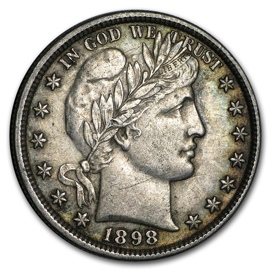 1898 Barber Half Dollar AU 1898 Barber Half Dollar AU
