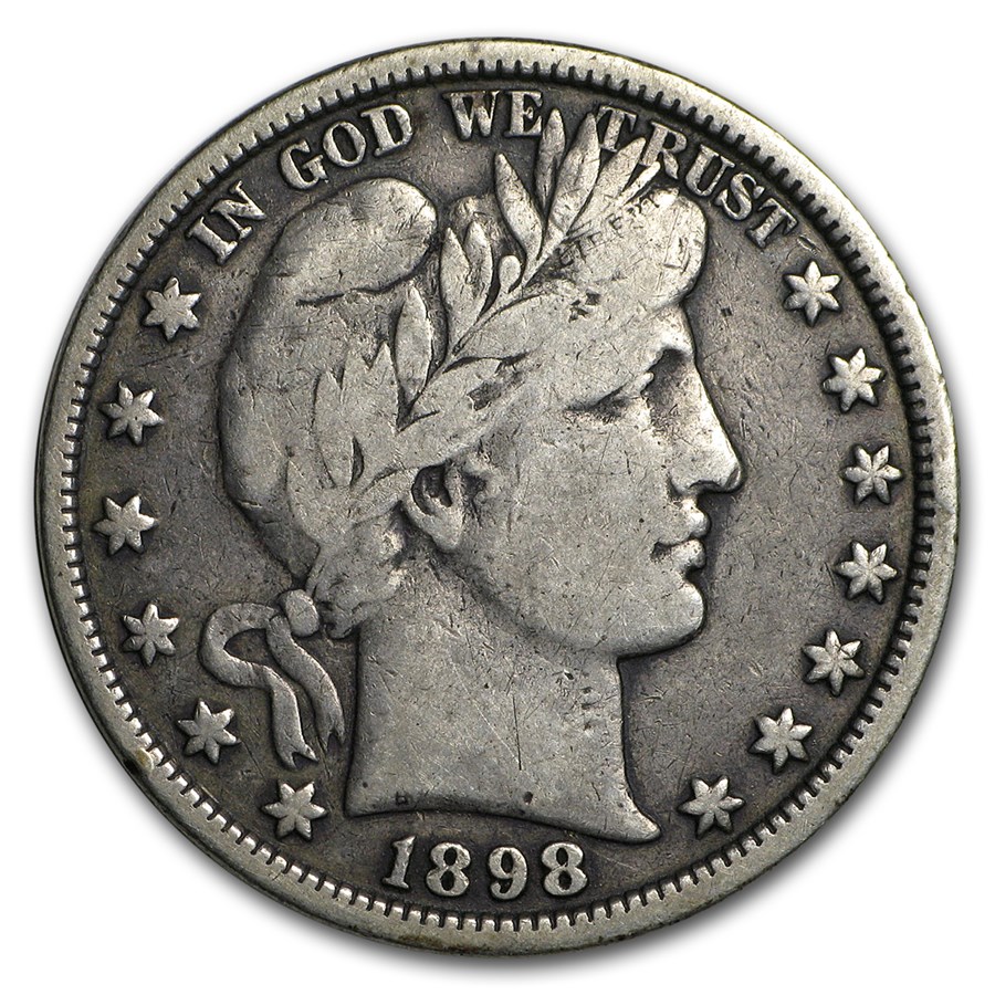 Buy 1898 Barber Half Dollar Fine | APMEX