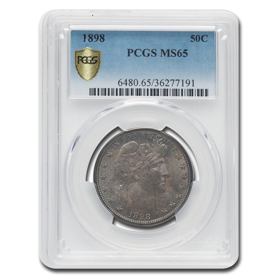 1898 Barber Half Dollar MS-65 PCGS