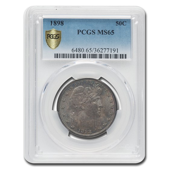 1898 Barber Half Dollar MS-65 PCGS 1898 Barber Half Dollar MS-65 PCGS