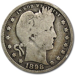 1898 Barber Quarter Good/VG 1898 Barber Quarter Good/VG