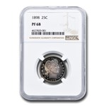 1898 Barber Quarter PF-68 NGC