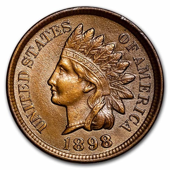 1898 Indian Head Cent AU Details (Cleaned) 1898 Indian Head Cent AU Details (Cleaned)
