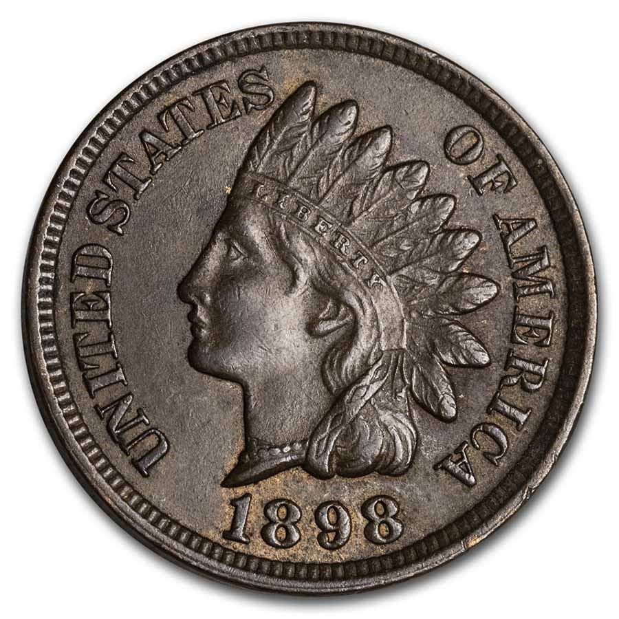 1898 Indian Head Cent BU (Brown)
